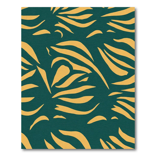 Emerald Golden Stripe Cascade Rug