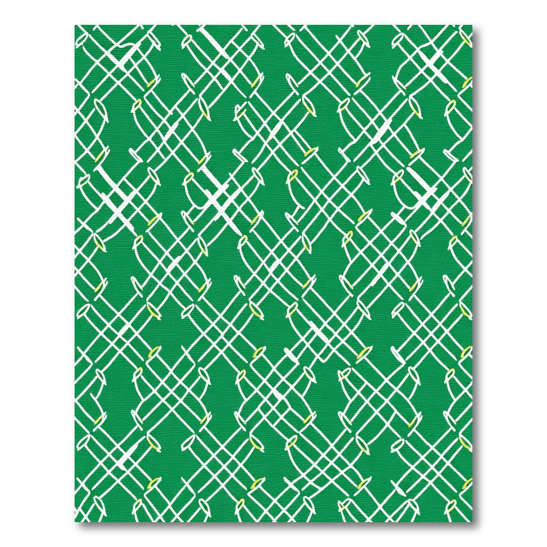Green White Abstract Intersecting Lines Rug