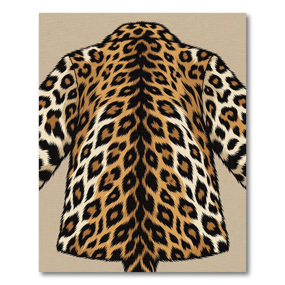 Bold Symmetrical Brown Leopard Spot Rug