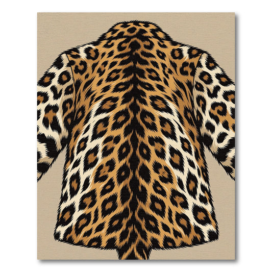 Bold Symmetrical Brown Leopard Spot Rug