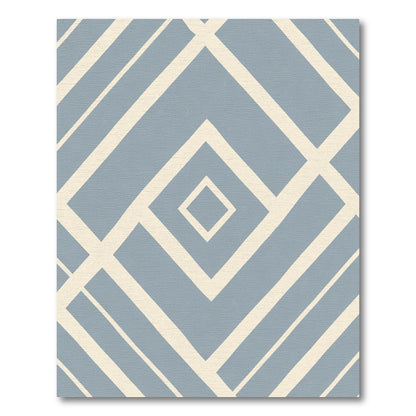 Vintage Pastel Diamond Chevron Rug