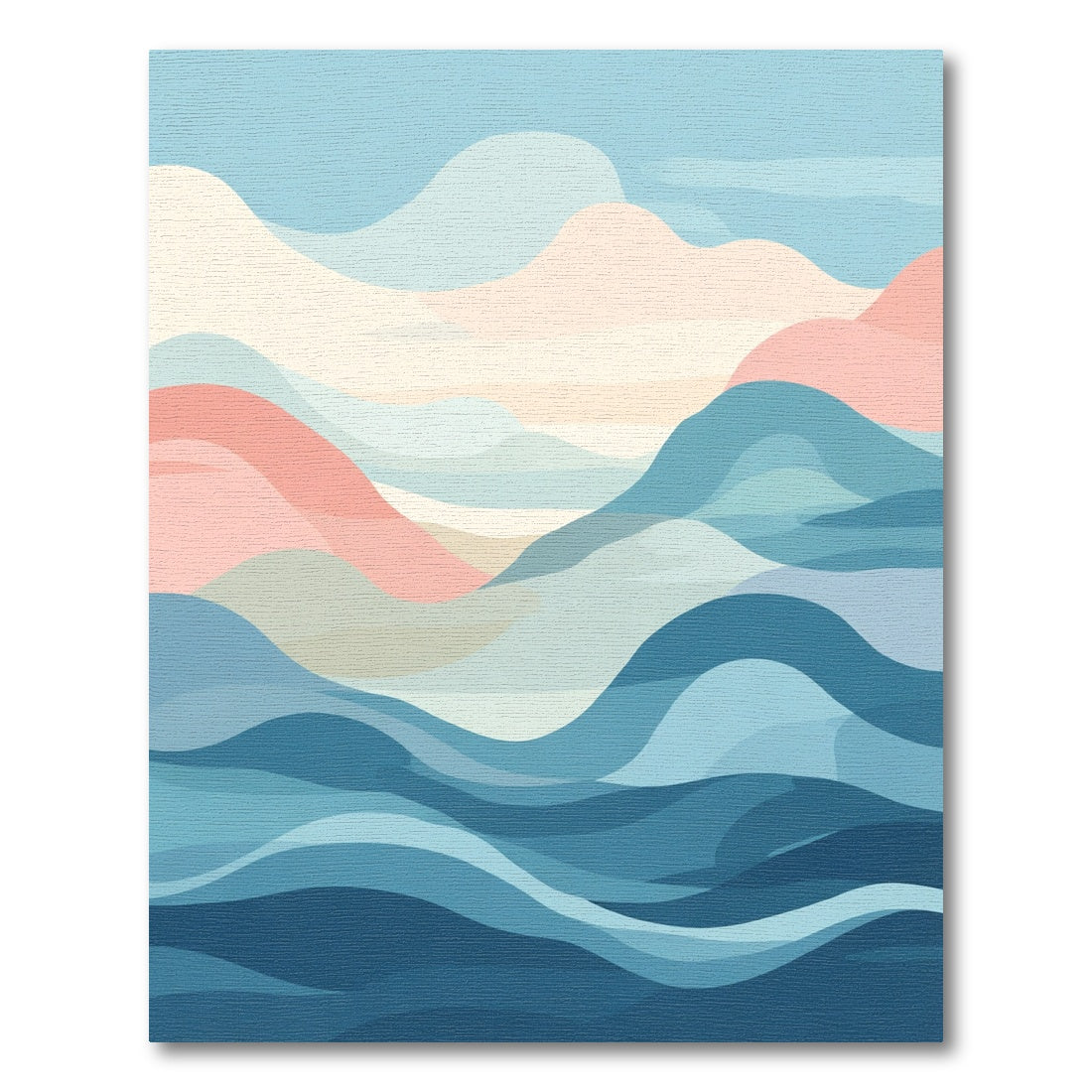 Abstract Ocean Wave Flow Rug