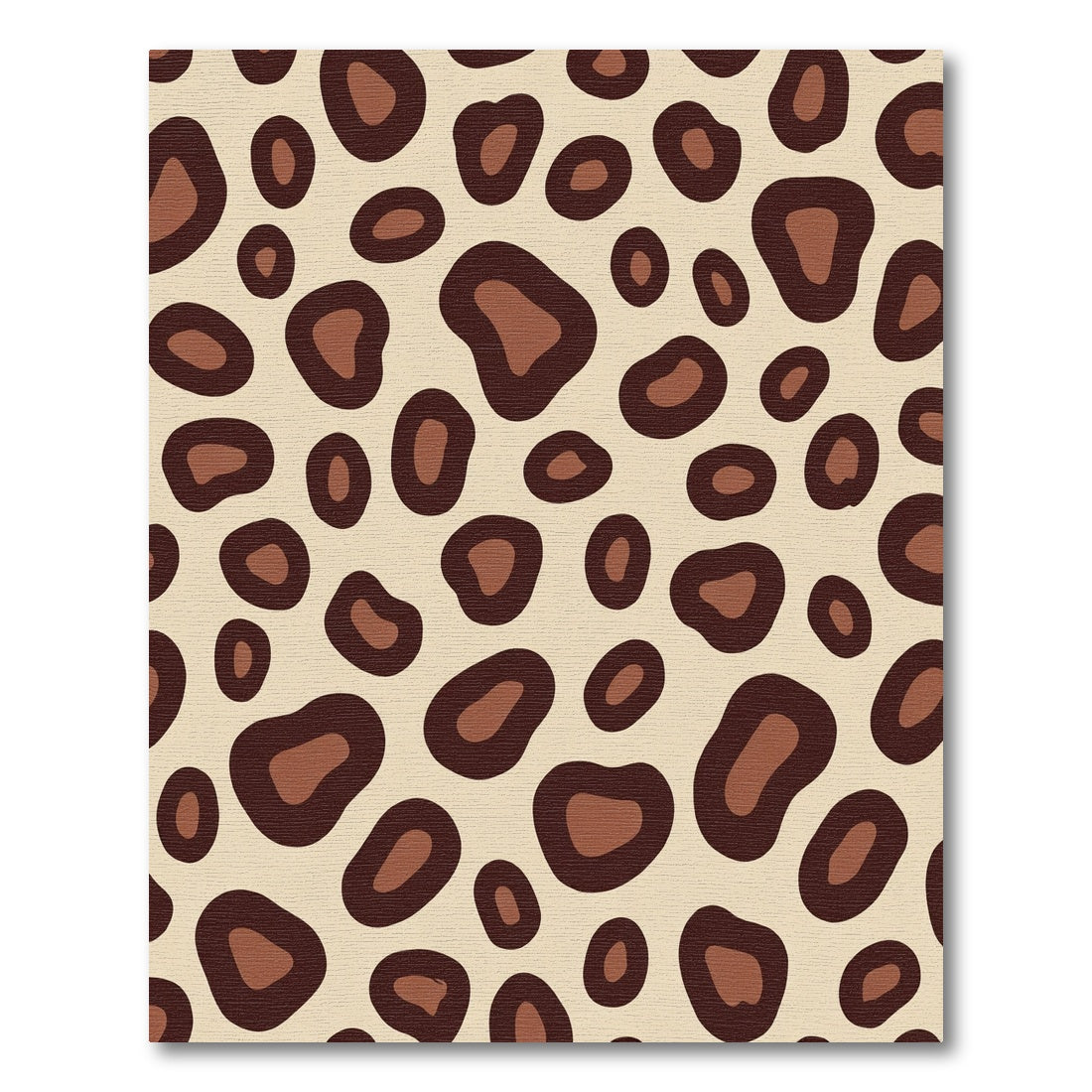Brown Leopard Print Spots Rug
