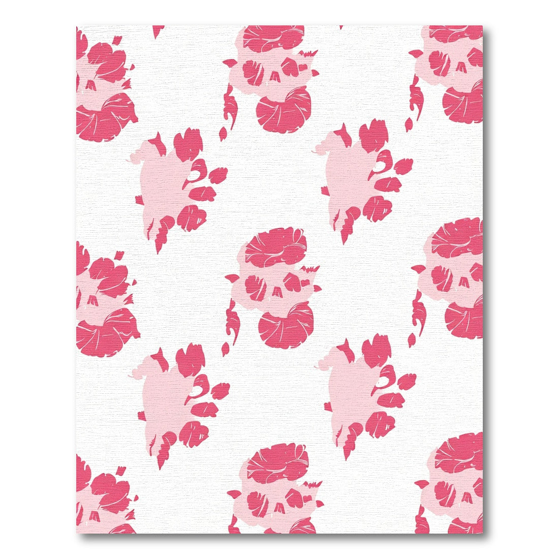 Pink Floral Splash Abstract Rug
