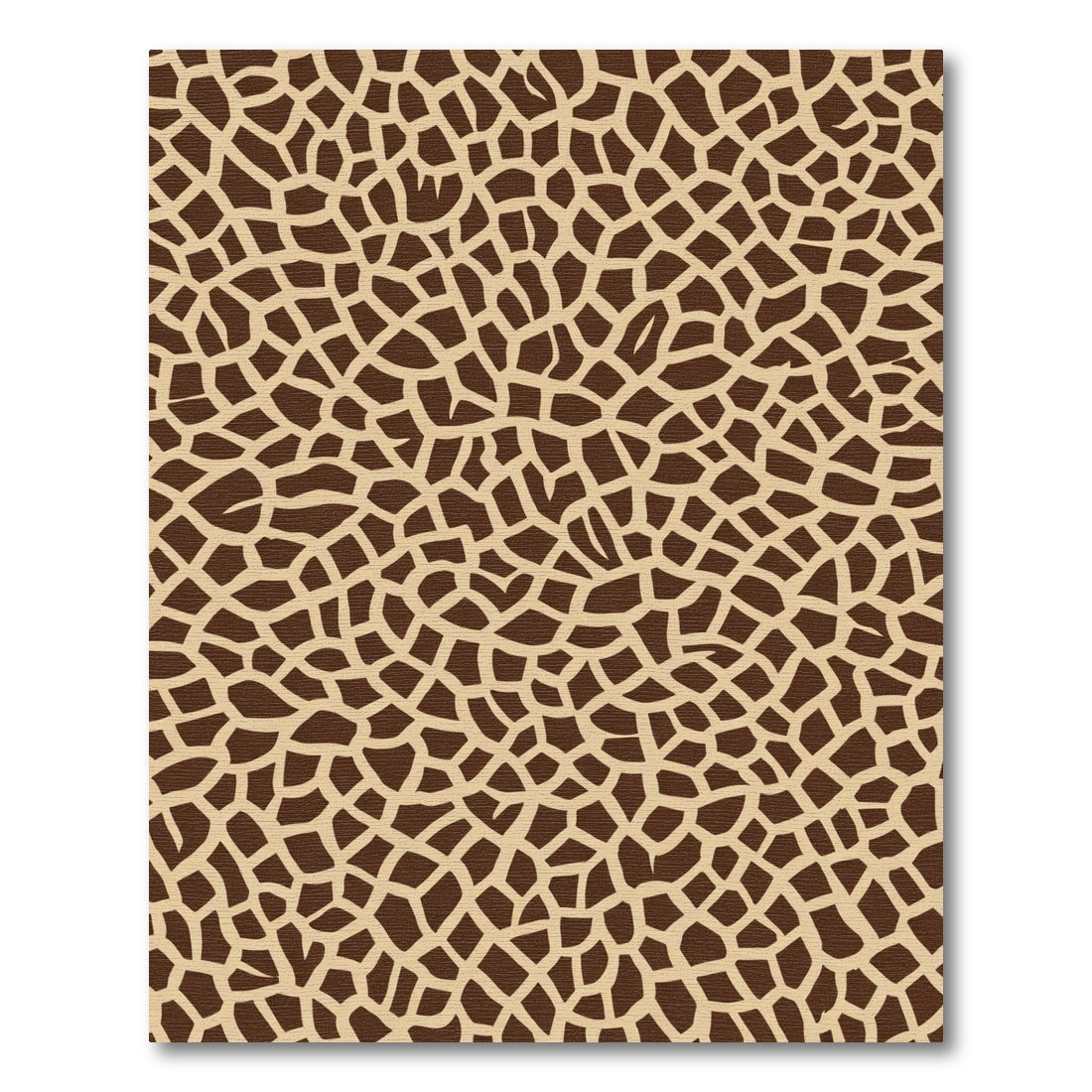 Brown Tan Patchwork Texture Rug