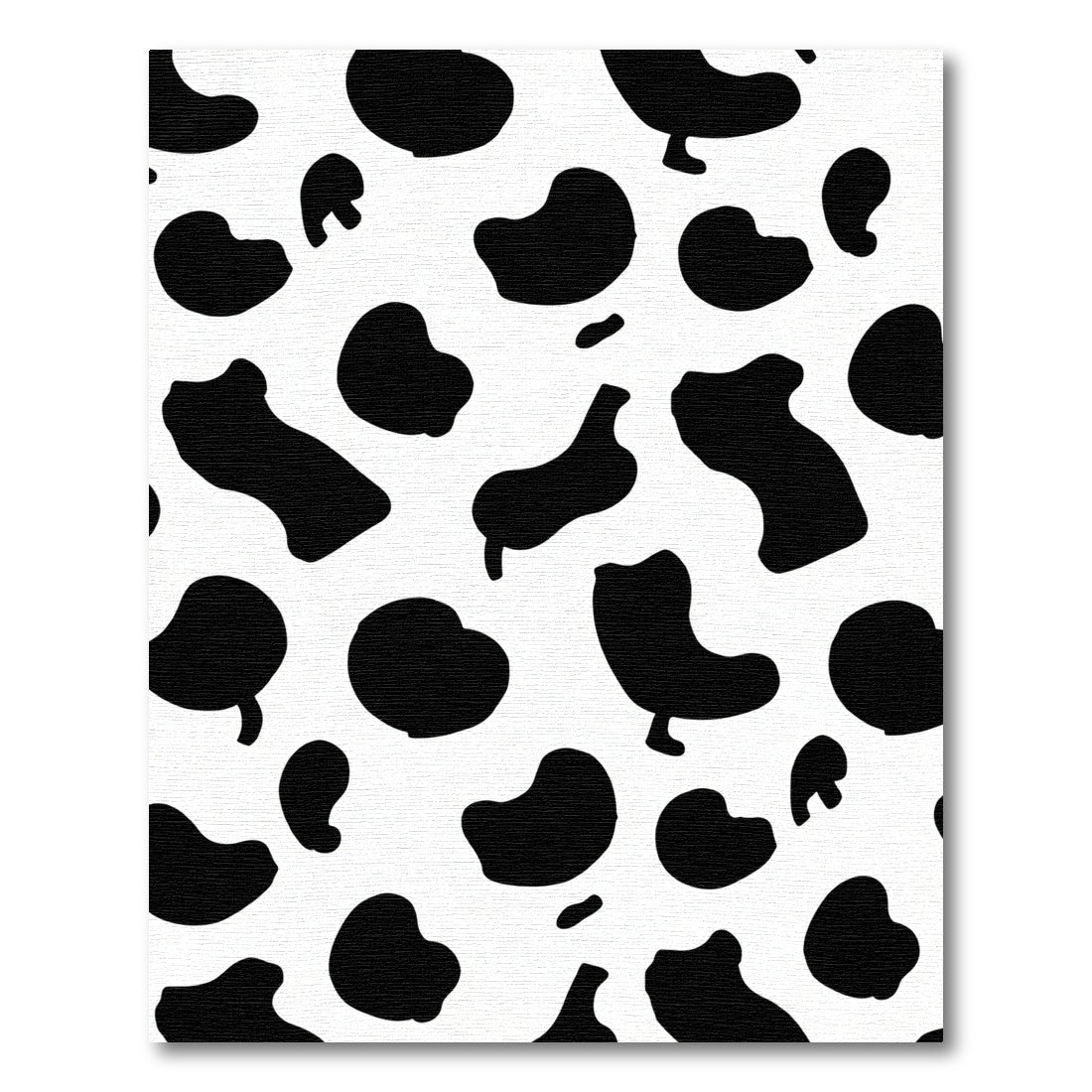 Black White Blob Spotting Rug