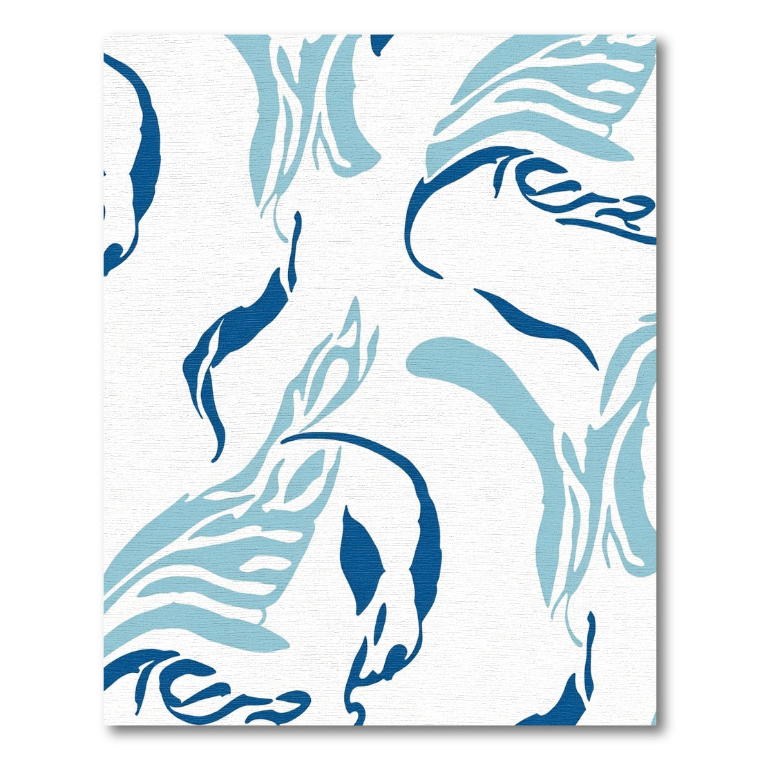 Oceanic Blue Abstract Swirl Rug