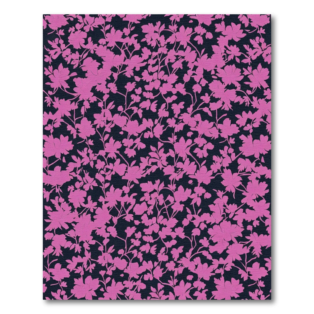 Pink Blossom Silhouette Garden Rug
