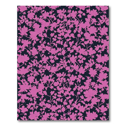 Pink Blossom Silhouette Garden Rug