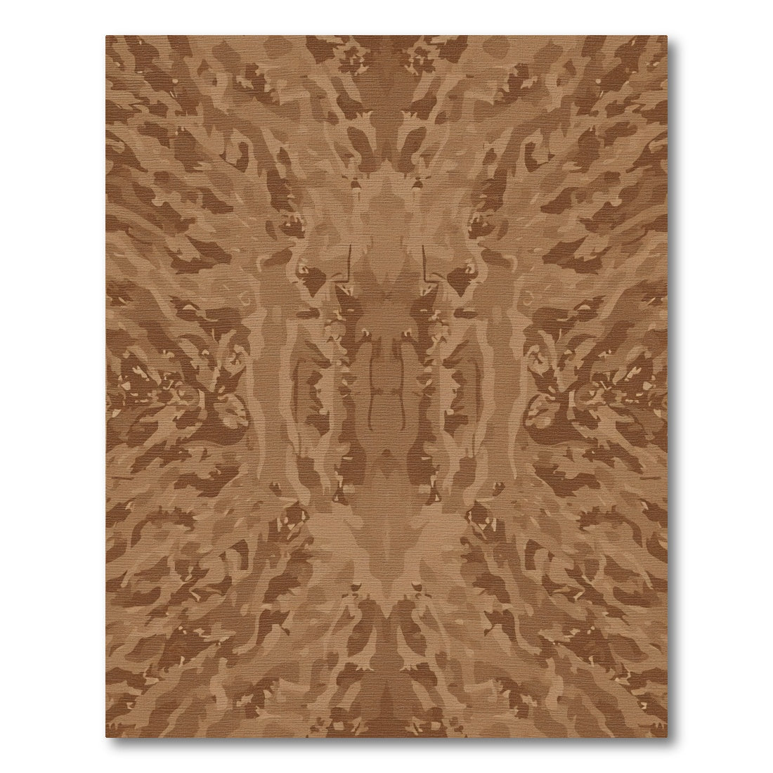 Brown Camouflage Abstract Texture Rug