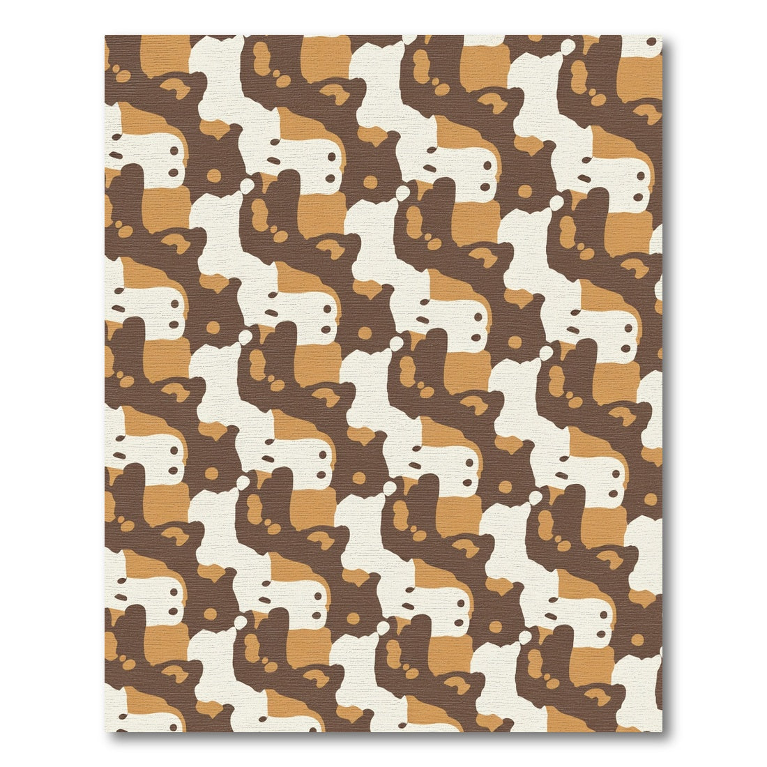 Earthy Tones Camouflage Tessellation Rug