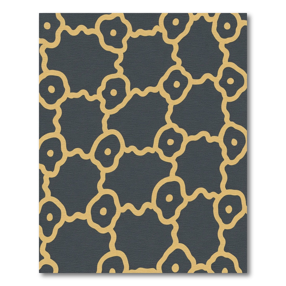 Mustard Gold Organic Constellation Rug