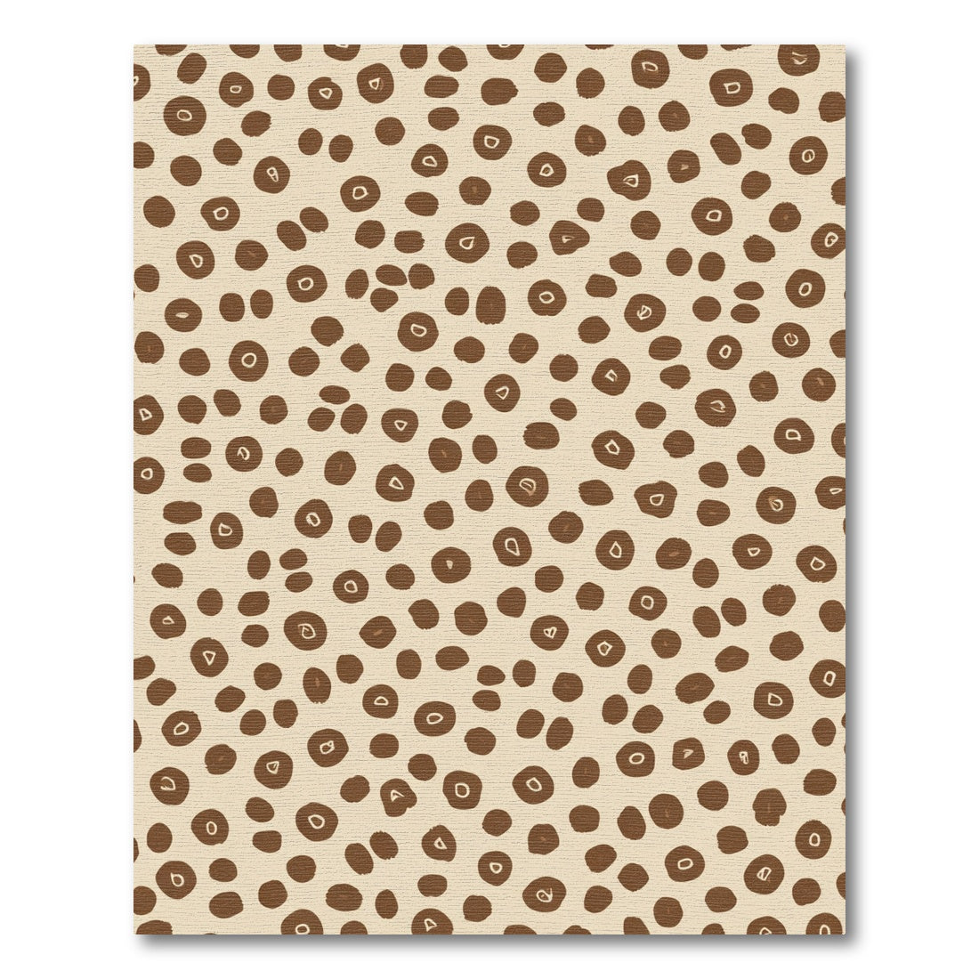 Brown Tan Speckled Organic Spots Rug