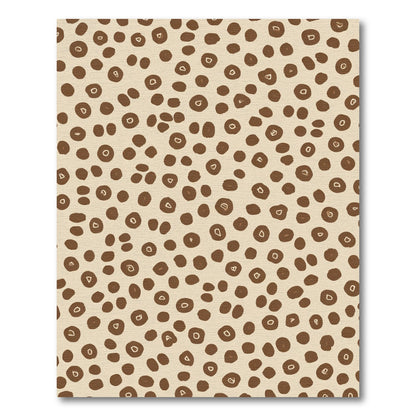 Brown Tan Speckled Organic Spots Rug