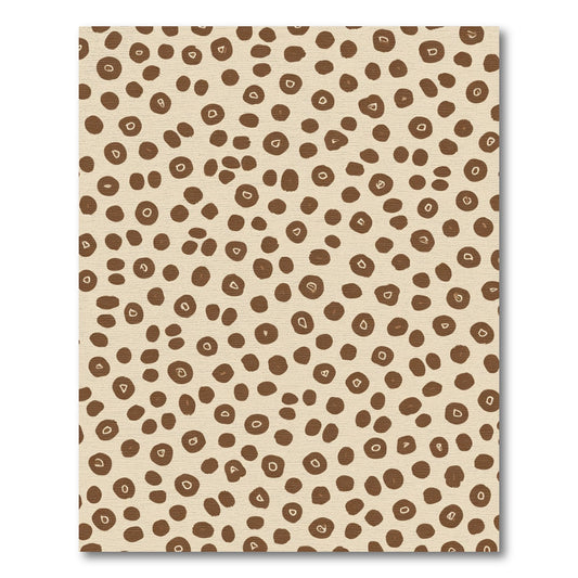 Brown Tan Speckled Organic Spots Rug