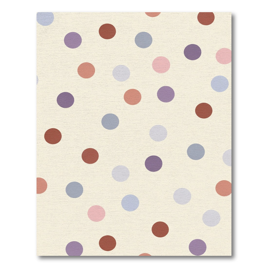 Pastel Polka Dot Round Shapes Rug