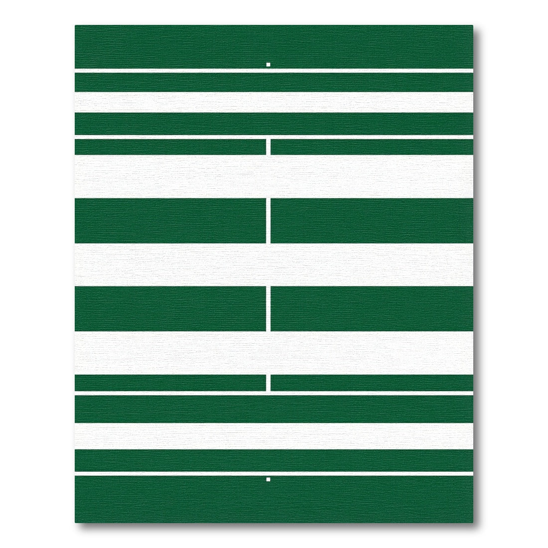 Bold Forest Green Horizontal Striped Texture Rug