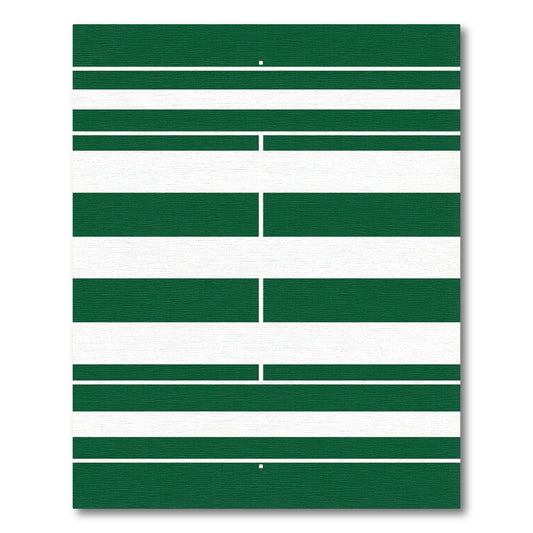 Bold Forest Green Horizontal Striped Texture Rug