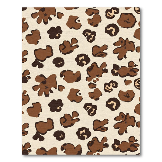 Brown Leopard Spots All Over Rug