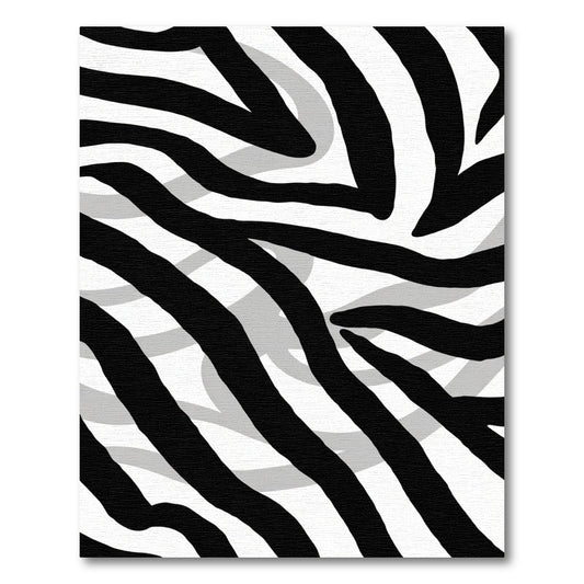 Monochromatic Black White Abstract Stripe Rug