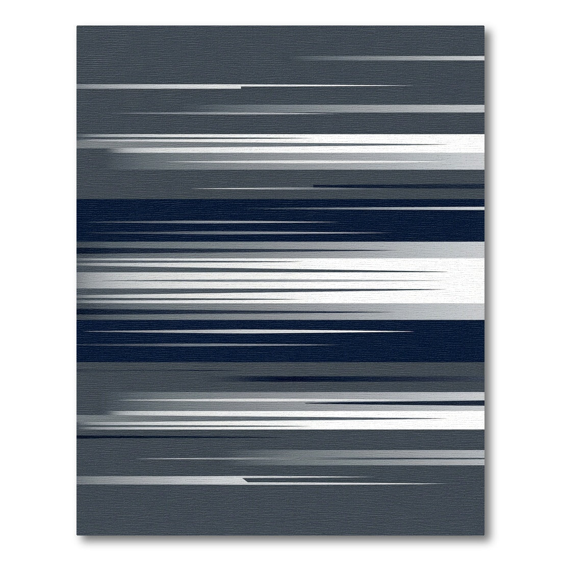 Modern Charcoal Gray Linear Abstract Rug