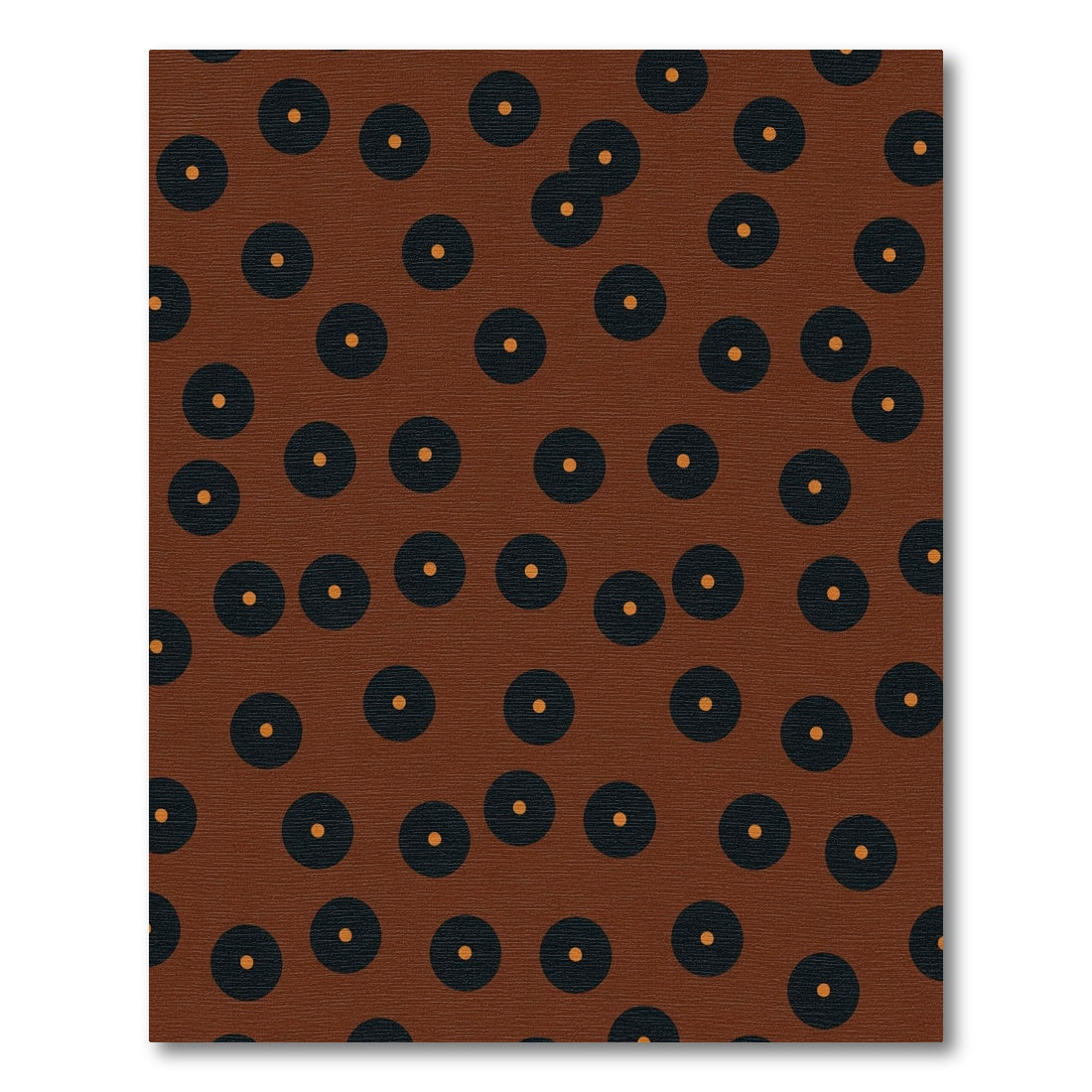 Brown Polka Dot Scatter Rug