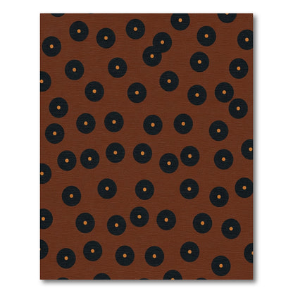 Brown Polka Dot Scatter Rug