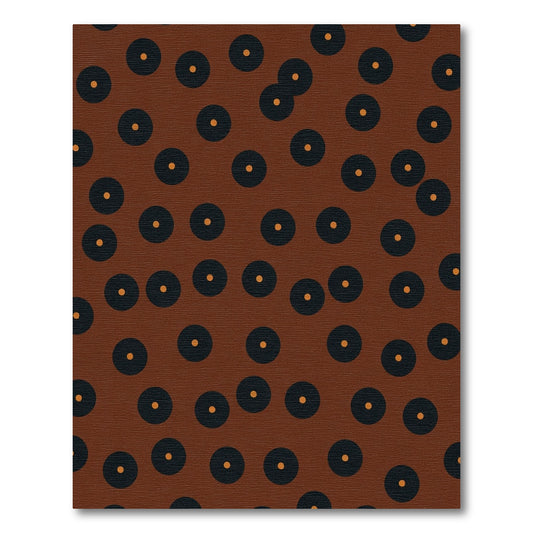 Brown Polka Dot Scatter Rug