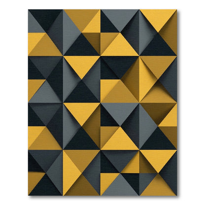 Chic Geometric Diamond Textured Rug