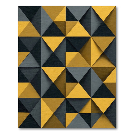 Chic Geometric Diamond Textured Rug