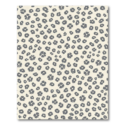 Gray Blossom Scatter Rug