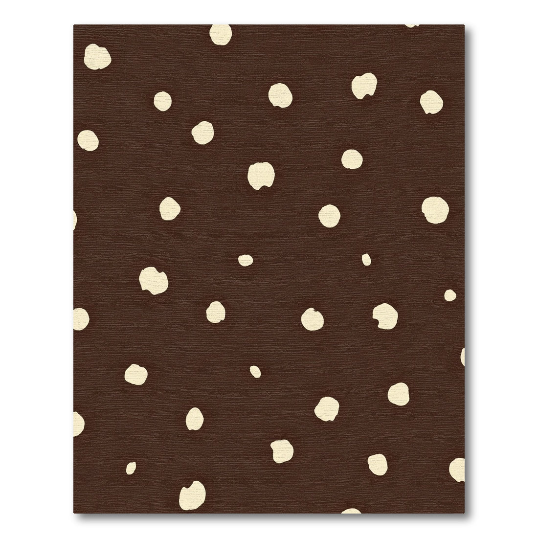 Brown Beige Polka Dot Scatter Rug