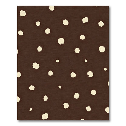 Brown Beige Polka Dot Scatter Rug