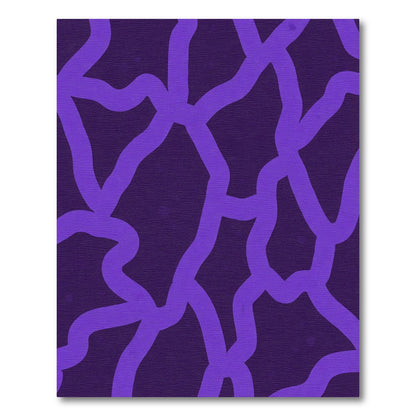 Amethyst Swirl Organic Intertwine Rug