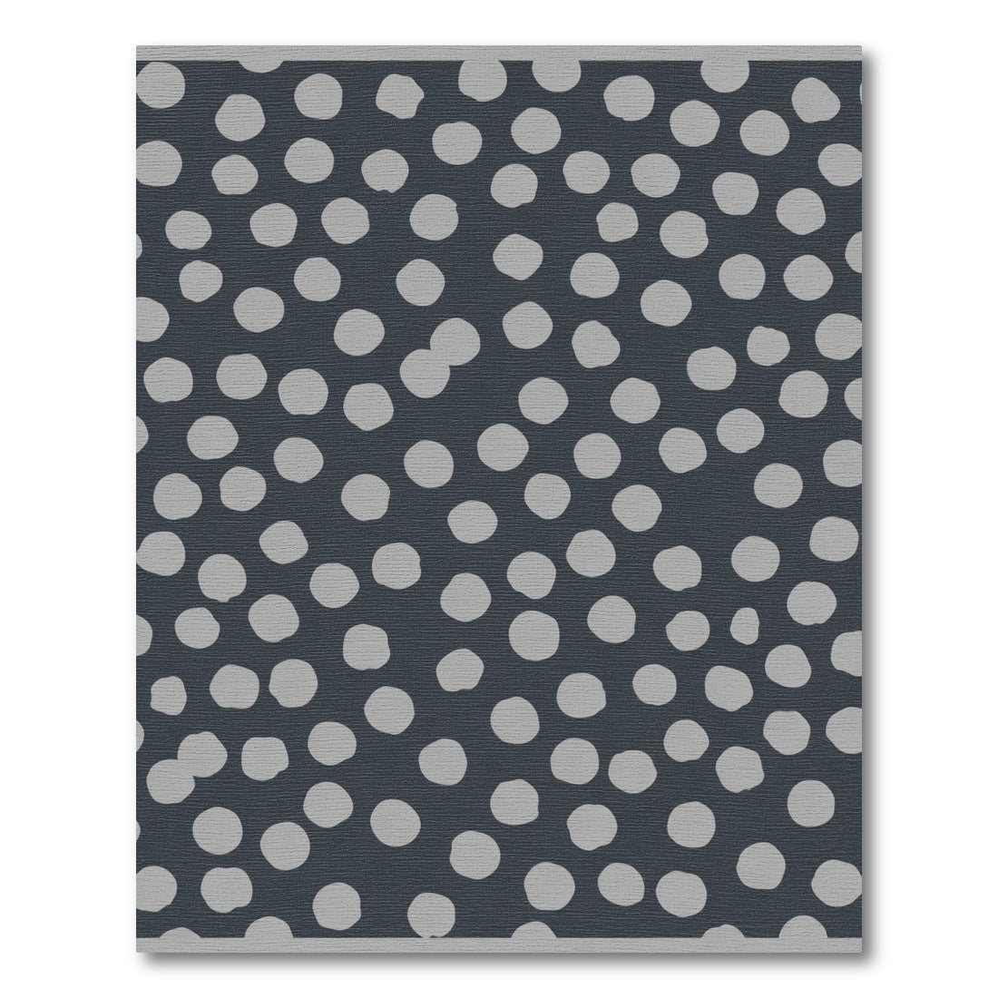 Slate Gray Polka Dot Scatter Rug