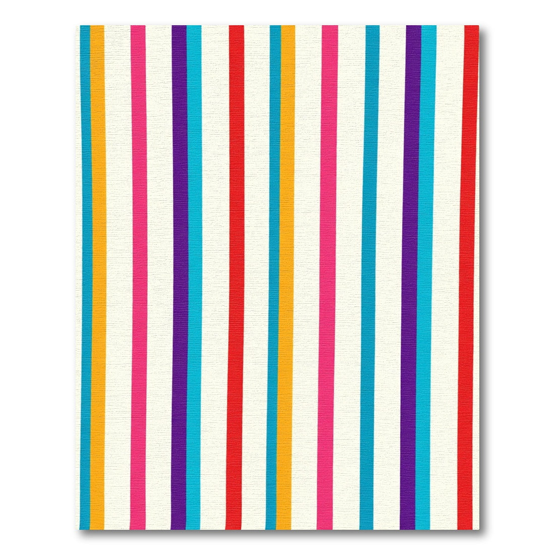Vibrant Multi Color Striped Rug