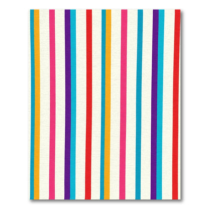 Vibrant Multi Color Striped Rug