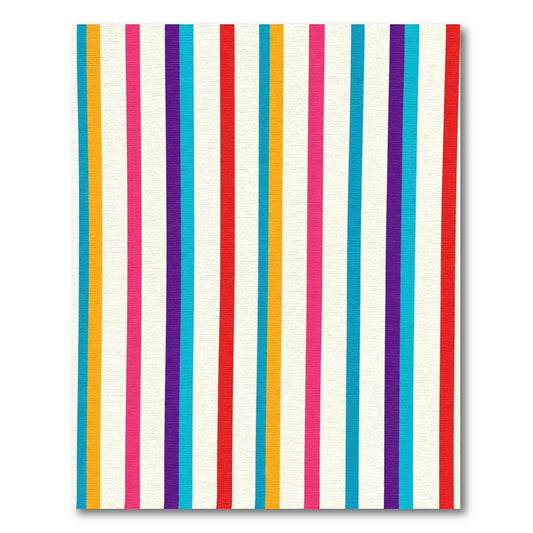 Vibrant Multi Color Striped Rug