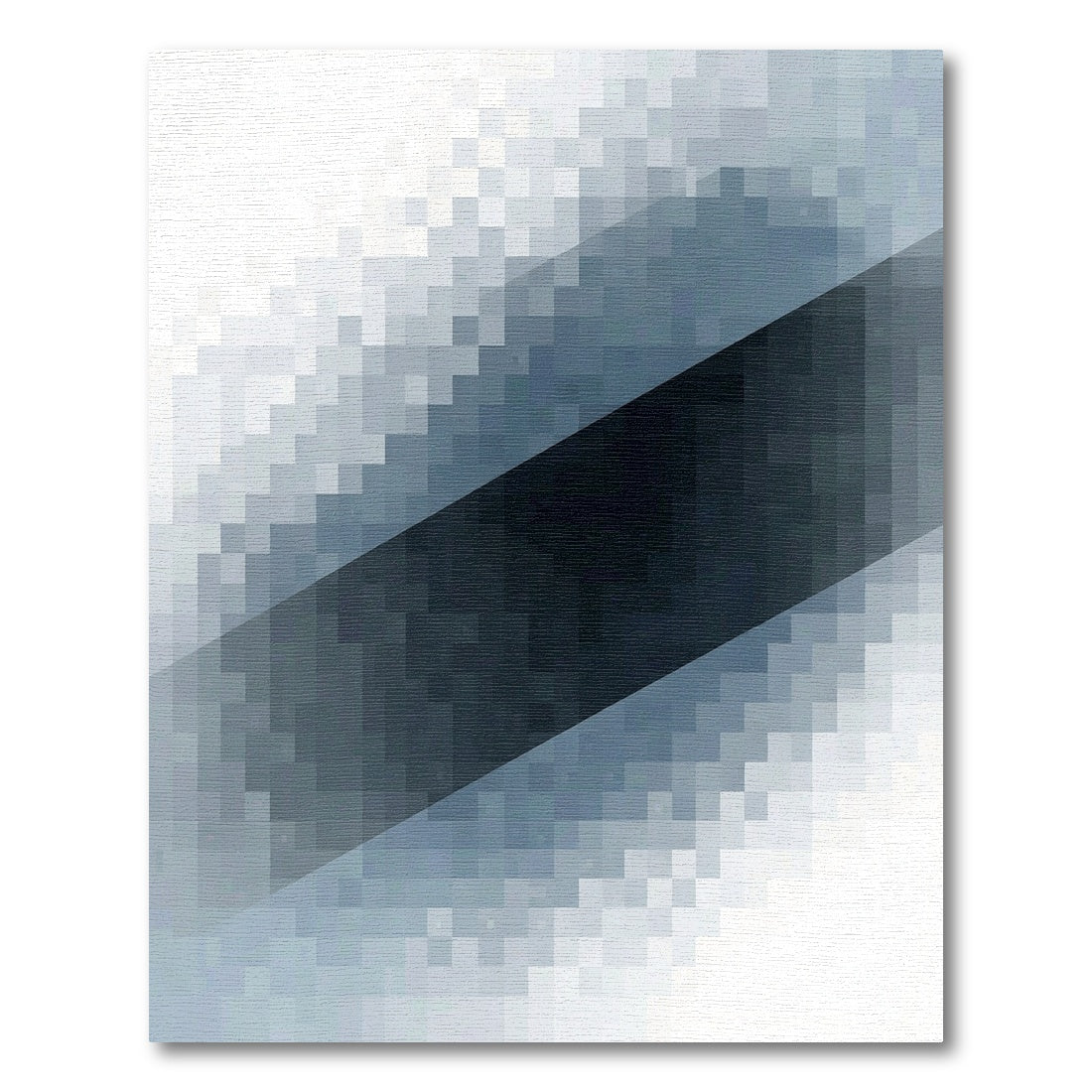 Modern Pixelated Diagonal Gradient Rug
