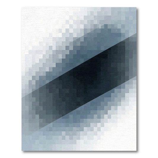 Modern Pixelated Diagonal Gradient Rug