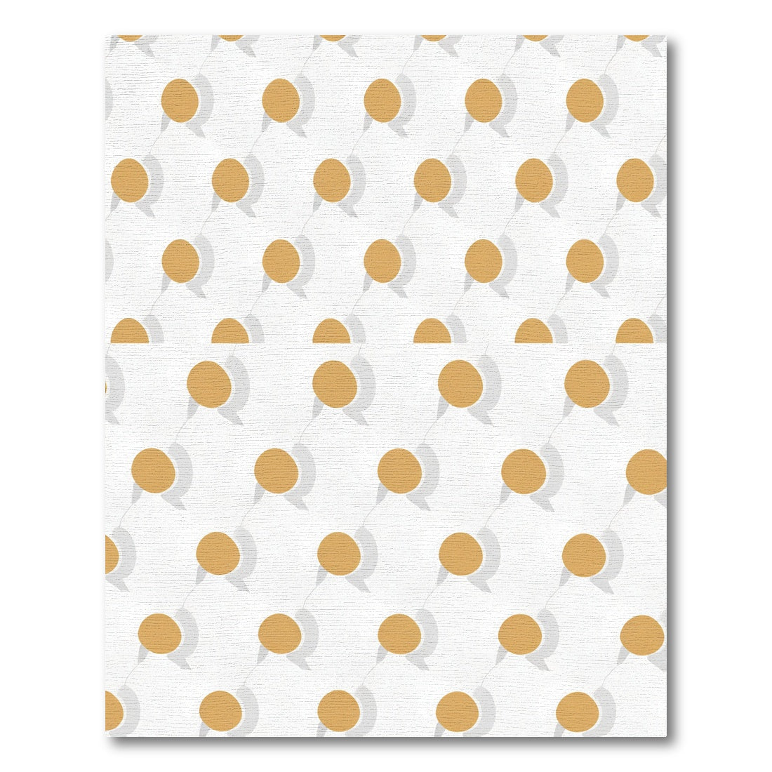 Golden Bubble Cloud Repeat Rug