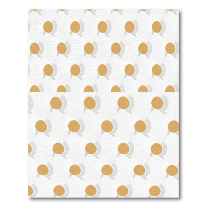 Golden Bubble Cloud Repeat Rug