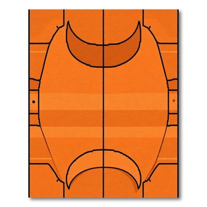 Bold Orange Geometric Arches Rug