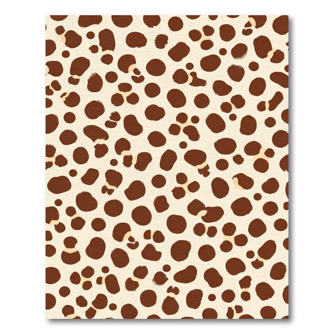 Brown Spots On Cream Background Rug