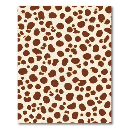 Brown Spots On Cream Background Rug
