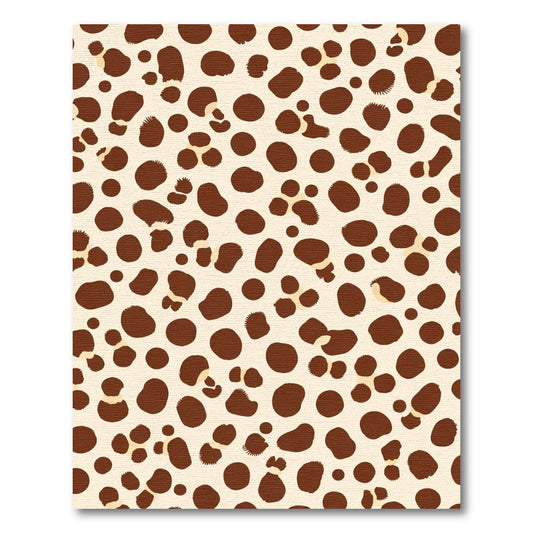 Brown Spots On Cream Background Rug
