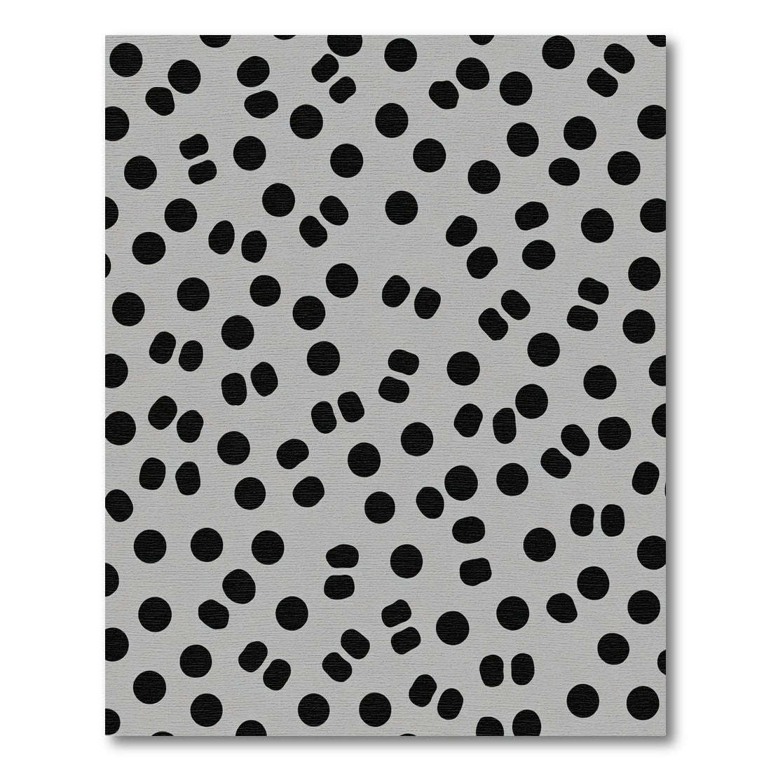 Gray Black Polka Dot Scatter Rug