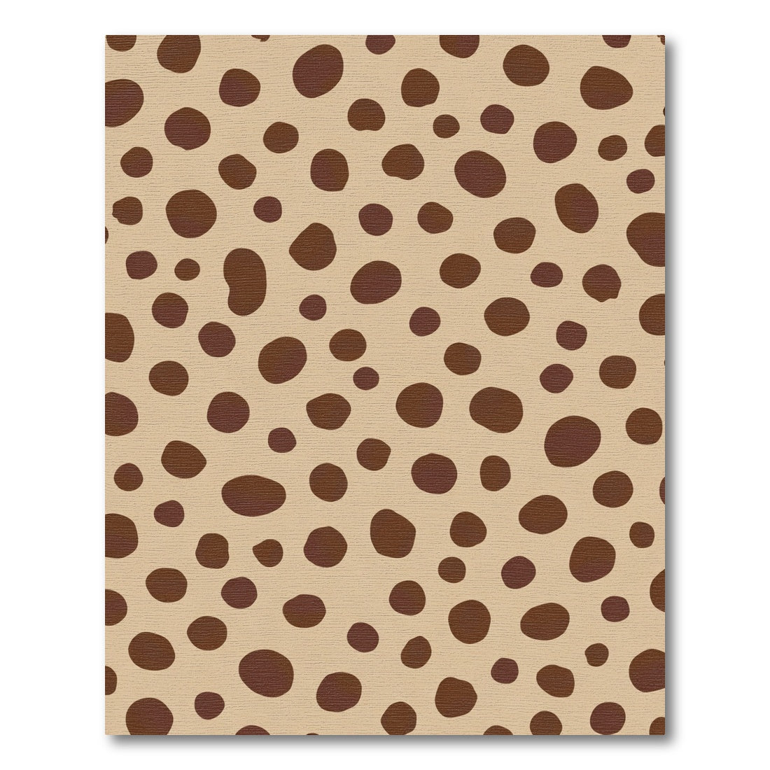 Organic Brown Spots Beige Background Rug