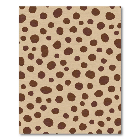 Organic Brown Spots Beige Background Rug
