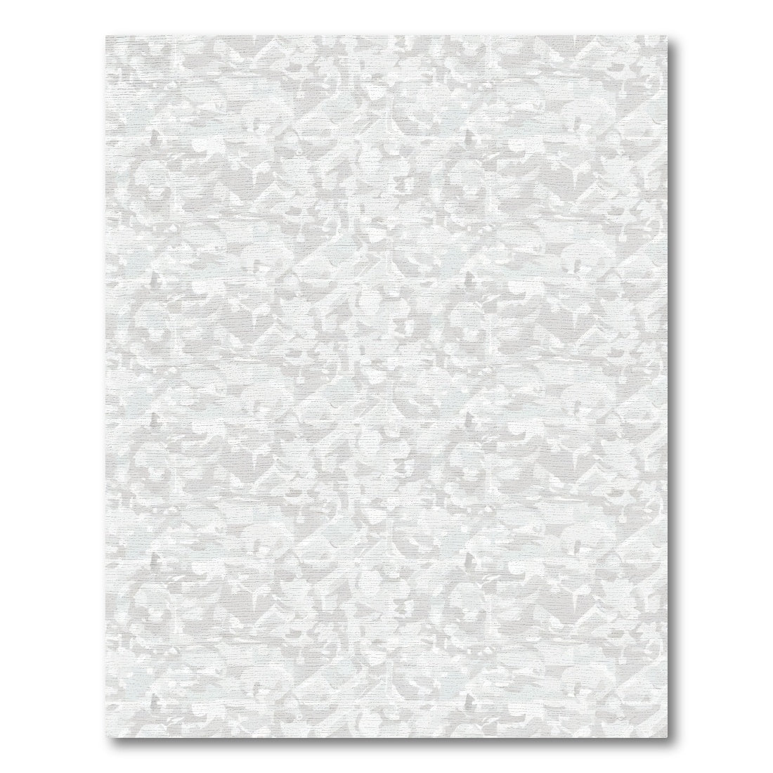 Monochromatic Gray Abstract Stone Tiles Rug